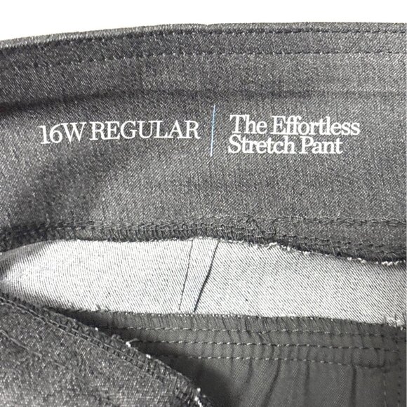 Croft & Barrow Womens Plus Bootcut Pants Mid Rise 16W Heather Gray Stretch Comfo - Picture 7 of 8